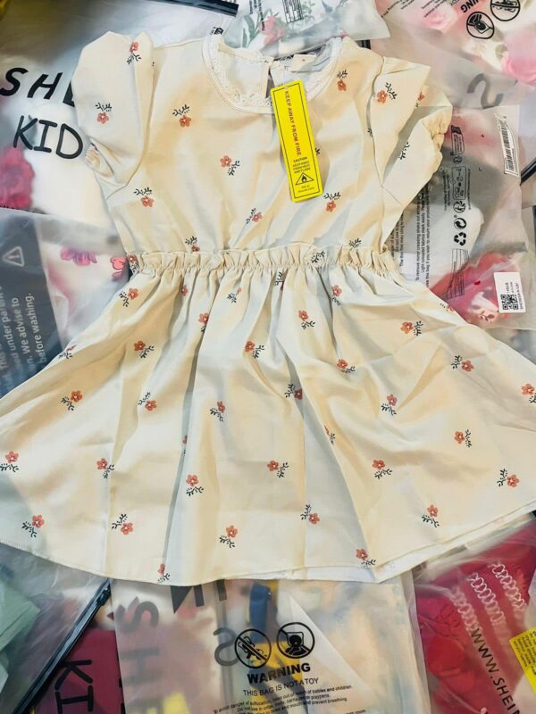 off white floral frock